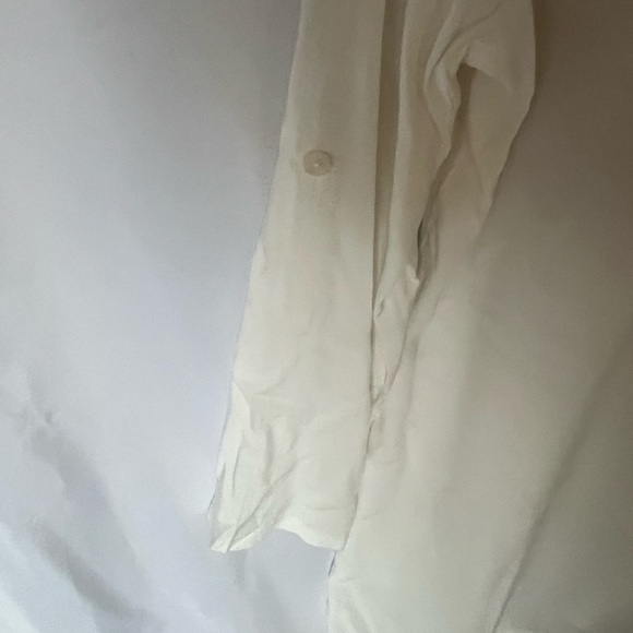 NWT Solitaire Embroidered Tunic Top V-Neck Roll Tab Sleeves Floral Multicolor, M - Picture 6 of 7